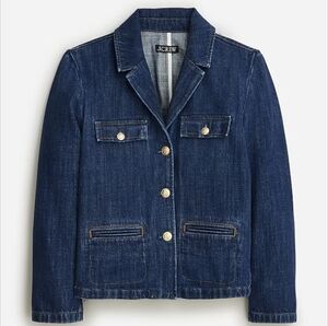 J.Crew Denim Blazer Jacket in Resin Wash